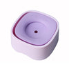 No-Spill Floating Pet Bowl, 1200ml, Purple - Cat & Dog Water Bowl