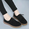 Suede Flat Bottom Lace-up Wear Resistant Fashion Casual Shoes for Woman