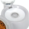 Automatic Pet Feeder Waterer Bowl, Grey, Cat & Dog