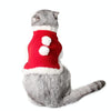 Christmas Pet Cloak, Red, Small Dog/Cat, Warm Fleece