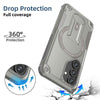 For Samsung Galaxy A35 Armor MagSafe Holder PC Hybrid TPU Phone Case(Grey)