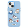 For iPhone 13 Skin Feeling Jelly TPU Hybrid PC Phone Case(Puppy Party)