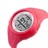 SKMEI 1025 Multifunctional Female Outdoor Fashion Waterproof Large Dial Silicone Watchband Wrist Watch(Rose Red)