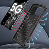 For Samsung Galaxy S21+ 5G Machine Armor Warrior Shockproof PC + TPU Protective Case(Black)