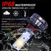 2 PCS H11 DC9-36V / 36W / 3000K / 6000LM IP68 Car / Motorcycle Mini COB LED Headlight Lamps / Fog Light(Gold Light)