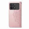 For Xiaomi Redmi K70 Mandala Flower Embossed Leather Phone Case(Rose Gold)