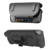 For Steam Deck JYS-SD012 Game Console All-inclusive Protective Case + Detachable Cover Set with Bracket(Black)