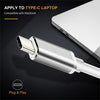 USB-C / Type-C 3.1 Male to DP Female HD Converter, Length: 12cm (Silver)