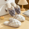 Wnter Men Cotton Slippers Home Couples Floor Slippers Non-Slip Warm Plush Shoes, Size: 44-45(Gray)