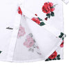 Summer Boys Print Short Sleeve Shirt + Shorts Set, Kid Size:120cm(White)
