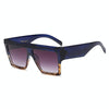 Women Oversized Square Frame Sunglasses Gradient Shades Sun Glasses(C6)