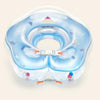 Cute Cartoon Chick Pattern Transparent PVC Adjustable Inflatable Baby Swimming Float Ring Neck Ring(Blue Large)