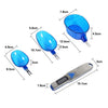 Digital Spoon Scale LCD Display Bulk Food Digital Measuring Tool Scale Range: 500/0.1g, Scoops Amout:3 PCS