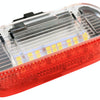 2 PCS LED Car DC 12V 1.6W Door Lights Lamps 18LEDs SMD-3528 Lamps for Volkswagen Golf 5 / 6, White Light + Red Light