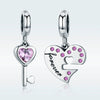 S925 Sterling Silver Heart Spoon With Diamond Oil Dripping Bracelet Accessories