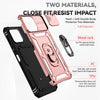 For Honor X8 Sliding Camshield Holder Phone Case(Rose Gold)