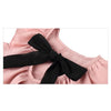 Summer Girls Cotton Sleeveless Backless Bow-knot Pleated Dress, Kid Size:100cm(Wine Red)