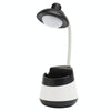 USB Charging LED Desk Light Eye Protection Lamp with Pen Holder and Phone Holder(CS276-4 Black)