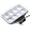 4 inch DC 9-36V 40W 3800LM 6000K IP67 Waterproof Squared Car Spotlight Fog Spot Light Foglight LED Car Bulbs with 8 LED Lights(White Light)
