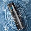 S-1090 IPX7 Waterproof 8D Portable LED Digital Display Round Electric Shaver(Green)
