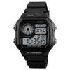SKMEI 1299 Multifunctional Outdoor Sports Noctilucent Waterproof Digital Display Wrist Watch (Black)