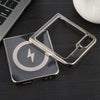 For Samsung Galaxy Z Flip5 6D Glossy Electroplated PC MagSafe Phone Case(Titanium Gray)