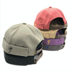 A36 Cartoon Coconut Tree Pattern Retro Hip Hop Without Eaves Sailor Hat Landlord Hat Skullcap, Size:One Size(Pink)
