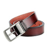 Dandali L8019 Men Casual Antique Pin Buckle Leather Belt Waistband, Size: 110-125cm (Coffee)