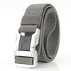 Outdoor Leisure Aluminum Alloy Safety Buckle Belt, Length: 125cm(Light Grey)
