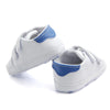 D0735 PU Leather Soft Soled Slip-On Baby Walking Shoes, Size: 13cm(Bluetail)