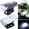 Bicycle USB Charging Headlight Lighting Cycling Equipment, Color:White 2255 Light+928 Red Taillight