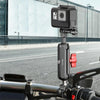 PULUZ Motorcycle Rearview Medium Clamp CNC Metal Magic Arm Rod Mount