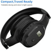 A8 Charging Version Portable Digital Display FM Headphone(Black)