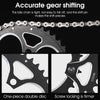 WEST BIKING 34T-50T Road Bike Racing Folding Chainwheel(Black)