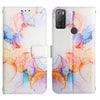 For alcatel 1S (2021) / 3L (2021) PT003 Marble Pattern Flip Leather Phone Case(LS004)