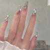 24pcs/box Handmade Nail Glitter Nail Jelly Glue Finished Patch, Color: BY1039(Wear Tool Bag)