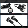 10 PCS 18mm 1.5W DC9-80V Motorcycle Eagle Eye Light Double Lens(Red Light)