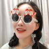 Christmas Weird Glasses Personalized Christmas Hair Clip, Color: Scarf Snowman