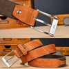 120cm Canvas Splicing Men Casual Belt Versatile Student Belt(Grey)