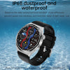 HDT 3 Max 1.6 inch Steel Band IP67 Waterproof Smart Watch Support Bluetooth Call / NFC(Black)