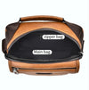 WEIXIER Retro Men Small Satchel Bag PU Shoulder Bag Commuter Messenger Bag(Dark Brown)
