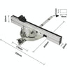Woodworking Pusher Slide Ruler Woodworking Table Saw Measuring Tool, Style:Aluminum Handle + Tenon + Limit