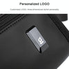 BANGE Men Leisure Business Backpack Travel Large Capacity Student Shoulders Bag(Black)