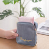 Plush Cloth Sanitary Napkin Storage Bag Sanitary Pad Storage Bag(Khaki)
