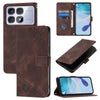 For Redmi K70 Ultra 5G Global Skin-feel Embossed Leather Phone Case(Brown)