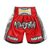 ZhuoAo Boxing Shotgun Clothing Training Fighting Shorts Muay Thai Pants, Style: Red Silver(M)