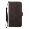 For Samsung Galaxy A36 5G Cubic Skin Feel Flip Leather Phone Case(Brown)