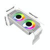 Desktop ARGB Memory Cooler PWM Temperature Control Dual Fan, For DDR / DDR2 / DDR3 / DDR4 / DDR5(White)