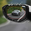 2pcs /Set Rainproof Anti-Fog And Anti-Reflective Film For Car Rearview Mirror Ellipse 95x135mm(Transparent)