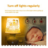 Plug-In Cup-Shaped Night Light Girl Bedroom Bedside Dim Lamp With Remote ControlCN Plug, Style: Romantic Tour White